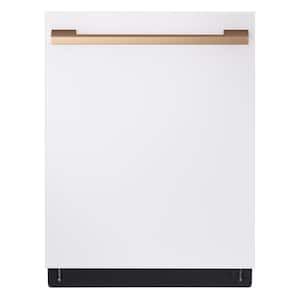 STUDIO SMART Top Control Dishwasher in Essence White with 1-Hour Wash & Dry, QuadWash Pro, and TrueSteam