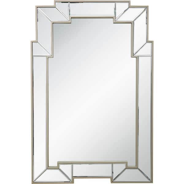Camden Isle Pinnacle 28 in. H x 42 in. W Casual Irregular Framed Classic Accent Mirror