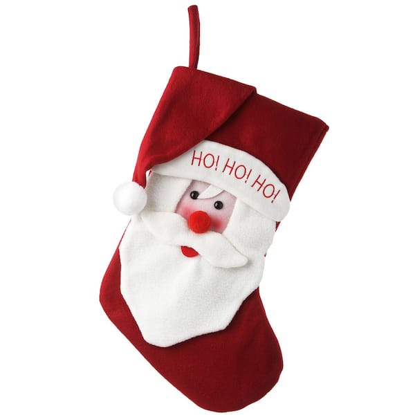 National Tree Company 18 in. General Store Ho Ho Ho Santa Stocking