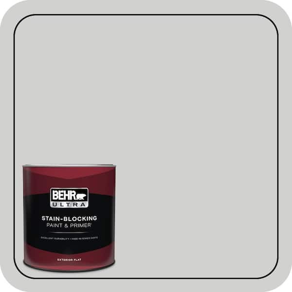 BEHR ULTRA 1 qt. #N520-1 White Metal Flat Exterior Paint & Primer
