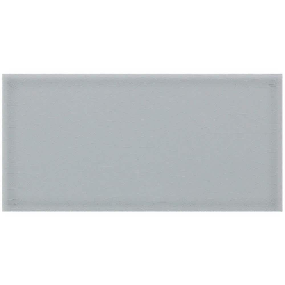 Gondola Steel Blue 3.93 in. x 0.28 in. Polished Ceramic Wall Tile Sample -  Ivy Hill Tile, EXT3RD108216