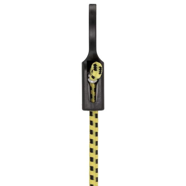 Husky Cargo Net Bungee Cord Hook Tie-Down - End Type Adjustable Yellow and  Black