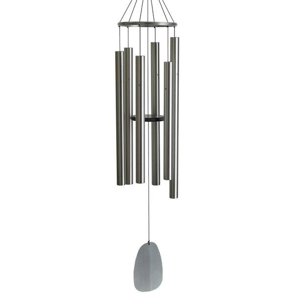 WOODSTOCK CHIMES Signature Collection, Bells of Paradise, 68 in. Silver Wind Chime
