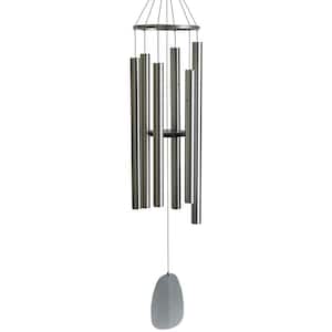 Signature Collection, Bells of Paradise, 68 in. Silver Wind Chime