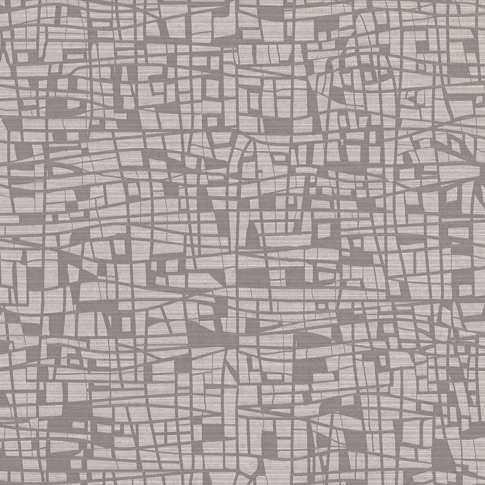 Warner Tiffany Grey Abstract Geometric Grey Wallpaper Sample 2945 ...