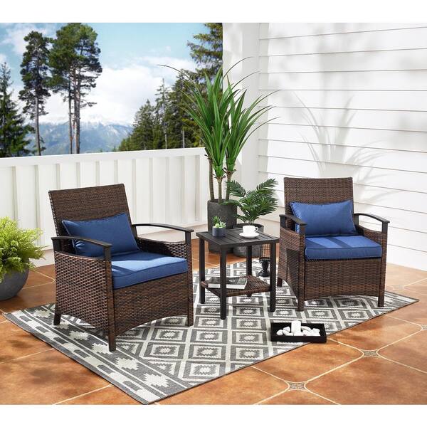 PATIOPTION Outdoor Recliner Chair, Patio Wicker Outdoor Recliner with Beige  Cushion - 170° Adjustable Backrest and Footrest A257-GA-O - The Home Depot