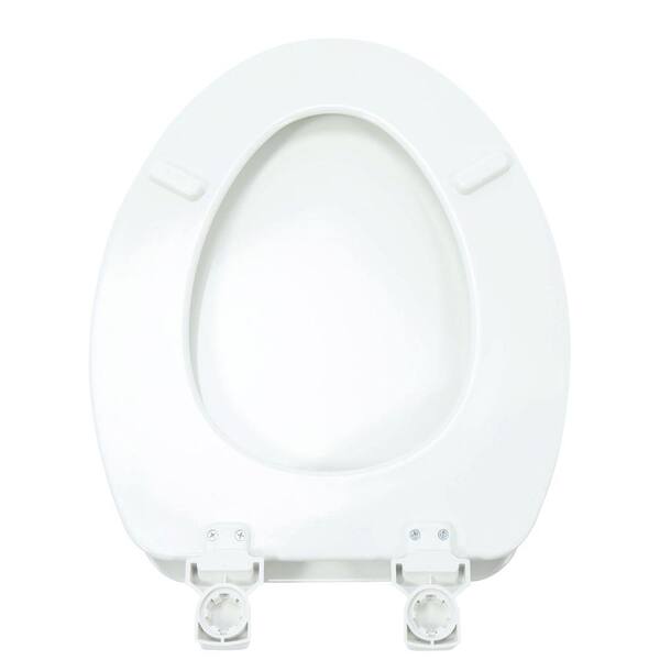 Lift-Off Elongated Closed Bathroom Enamel Wood Glossy Cover Front Toilet Seat 