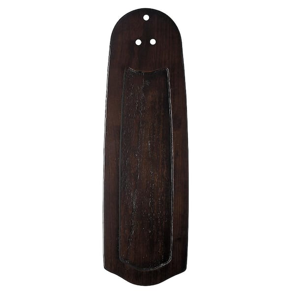 Casablanca Blackened Pecan Carved Wood 22 in. Package of 5 Replacement Ceiling Fan Blades