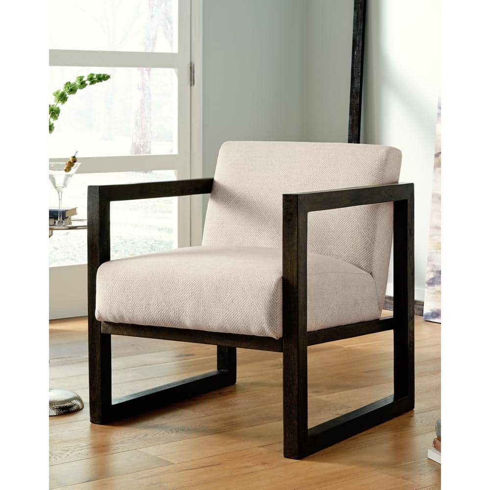 UPC 024052687606 product image for Alarick Cream Polyester Arm Chair with Foam Cushion | upcitemdb.com