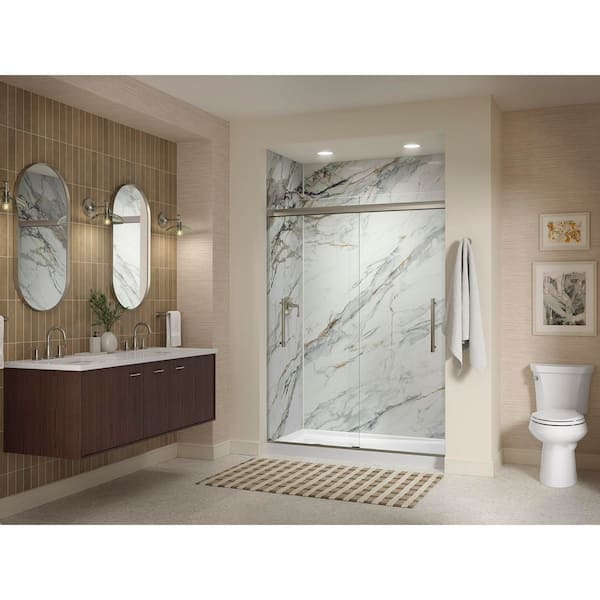 Silestone 61 in. W x 22.4375 in. D Quartz Double Rectangle Cutouts with Vanity Top in Miami White
