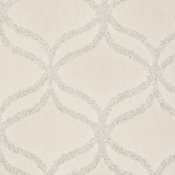 Lifeproof Kensington - Cauliflower - Beige 42.1 oz. Nylon Pattern Installed Carpet