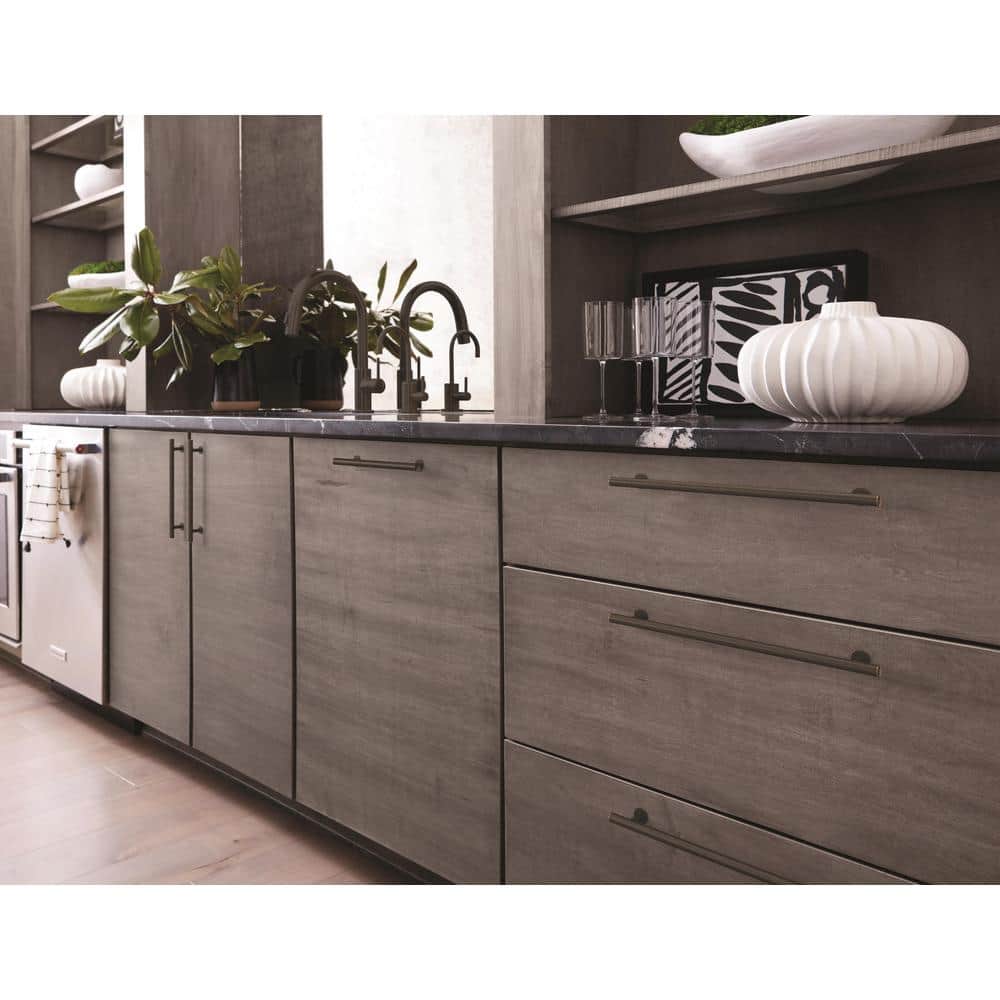Modern Oil-Rubbed Bronze Bar Cabinet Pull with Mounting Hardware