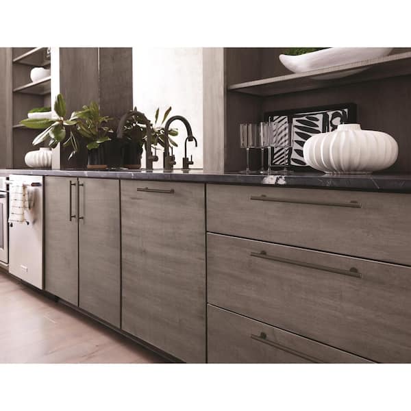 Radius 10-1/16 in. (256mm) Modern Oil-Rubbed Bronze Bar Cabinet Pull