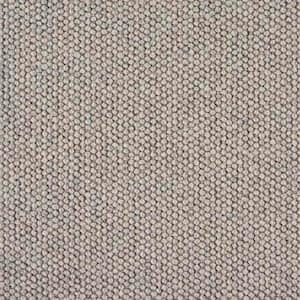 6 in. x 6 in. Berber Carpet Sample - Four Square - Color Pebblestone