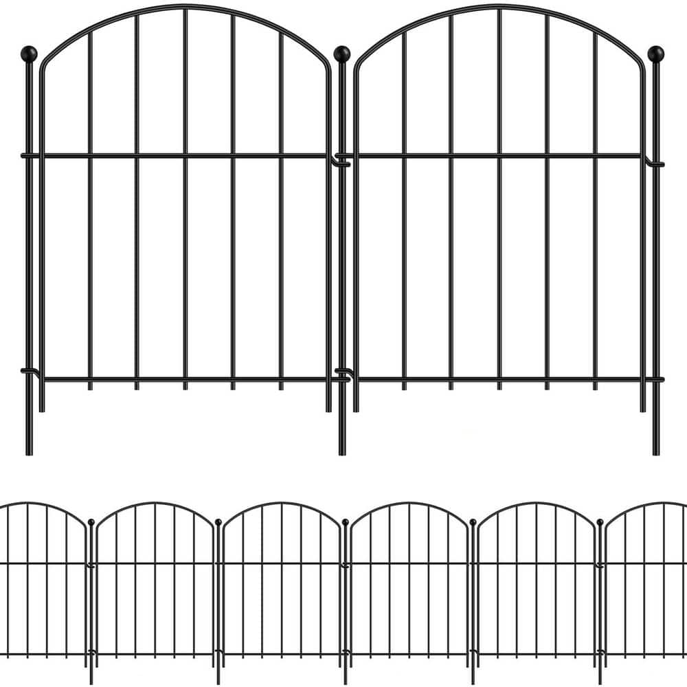 21 in. Rustproof Metal Garden Fence 10 Pack Arched Flower Bed Edge Decorative Animal Barrier No-Dig Fence for Outdoor price history on PriceWatchPro