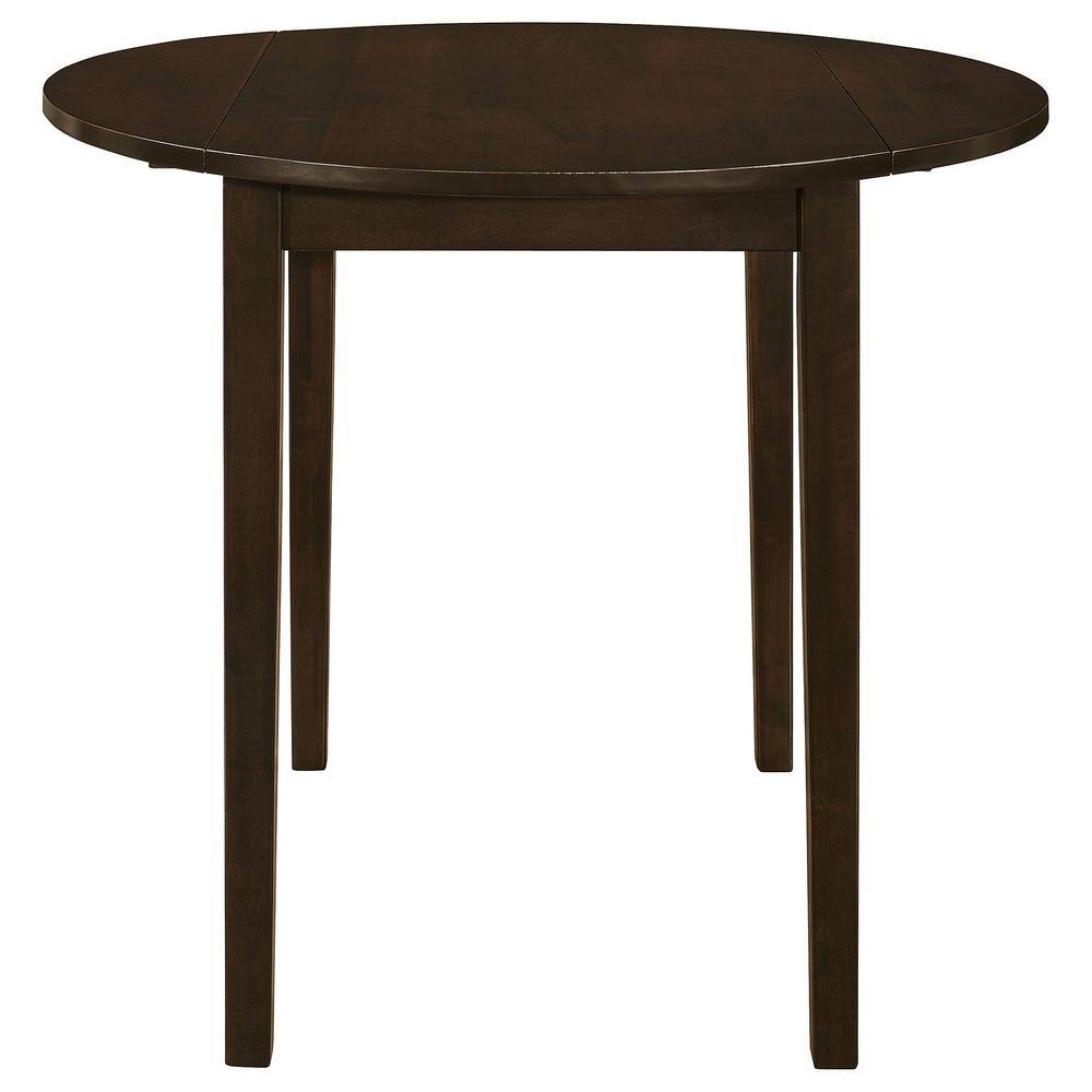 Espresso Wood Ladder Back Dining Chairs with Tan Microfiber Seats