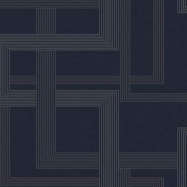 Entwine Navy Wallpaper