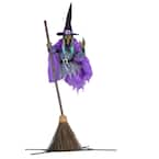 12 ft Animated Hovering Witch Halloween Animatronic