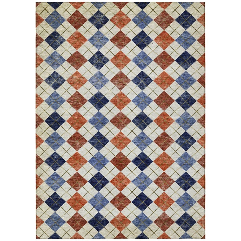 Chantille Machine Washable Indoor/Outdoor Abstract ACN2237 Orange 3 ft. x 5 ft. Area Rug price history on PriceWatchPro