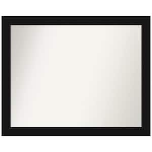 Avon Black 31 in. W x 25 in. H Non-Beveled Bathroom Wall Mirror in Black