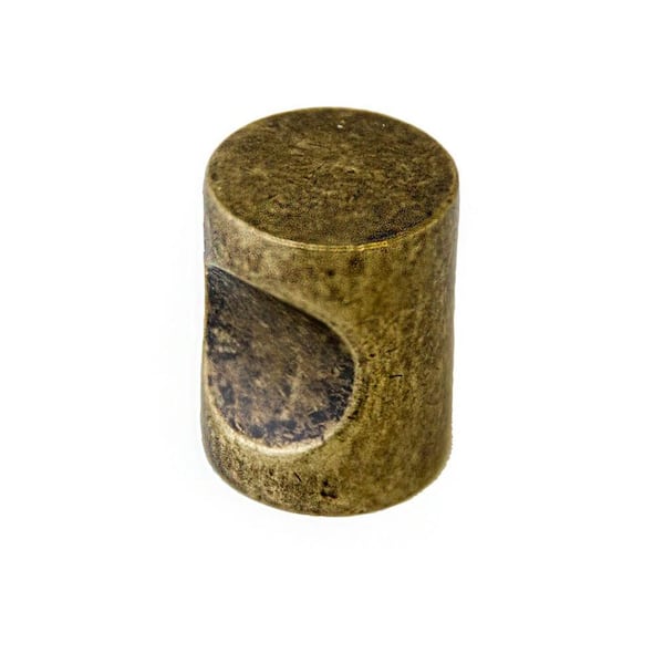 Design House Barrel 3/4 in. Antique Brass Cabinet Hardware Knob