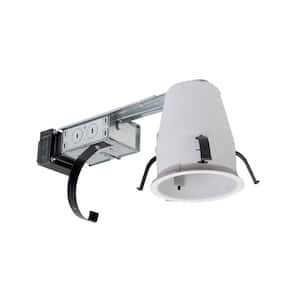 H1499 4 in. Steel Recessed Lighting Housing for Remodel Shallow Ceiling, Low-Voltage, No Insulation Contact, Air-Tite