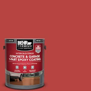 1 gal. #OSHA-5 OSHA SAFETY RED Self-Priming 1-Part Epoxy Satin Interior/Exterior Concrete and Garage Floor Paint