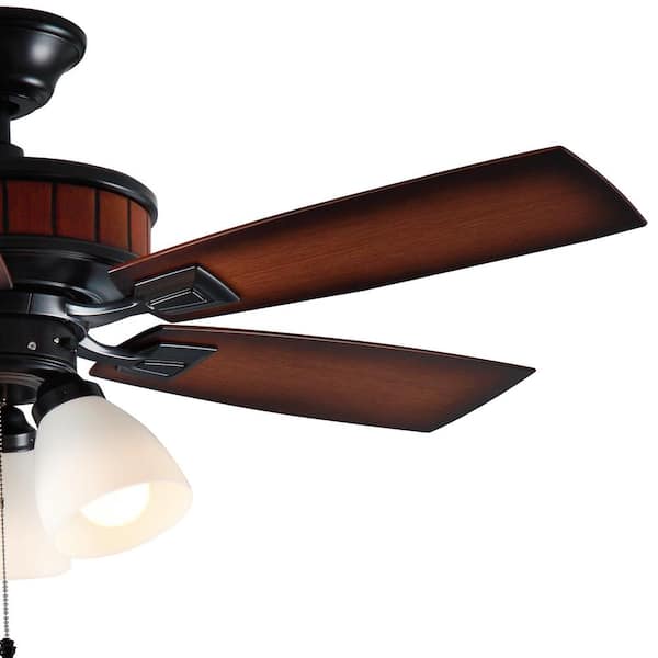 Garrison 52 in. Gunmetal Ceiling Fan Replacement Light Kit