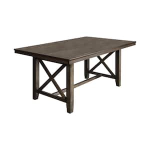 New Classic Furniture Julius Walnut Wood 4-Legs Rectangle Dining Table (Seats 6)