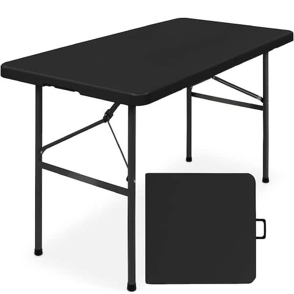 48 x 24 in. Folding Table Portable Heavy Duty Black 1-Piece
