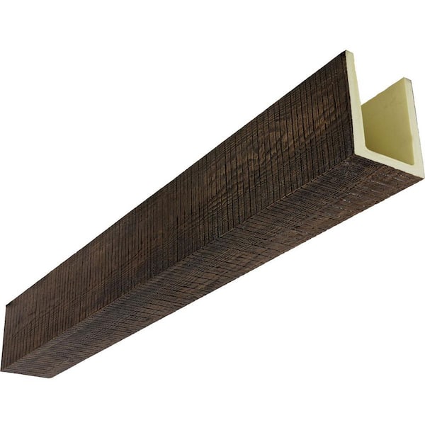 Heritage Timber 9.5 in. W. x 7.5 in. x 20 ft. Resewn Rip Kona Brown Faux Wood Beam