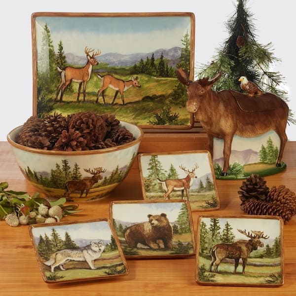 Certified International Mountain Summit 1-Piece 3-D Moose cookie