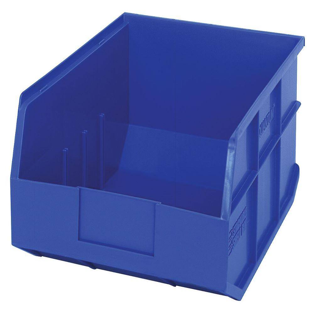 Stackable Shelf 19-Qt. Storage Tote in Blue (6-Pack)