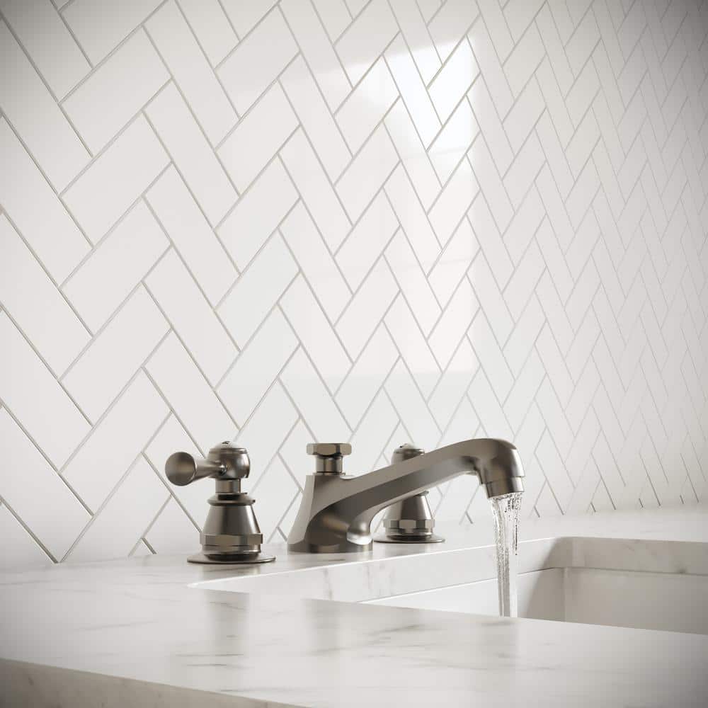 Brushed Nickel Widespread 2-Handle Bathroom Faucet with Pop-Up Drain