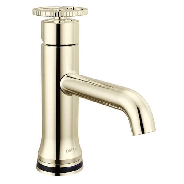 Delta Trinsic Touch 2O Single Handle Single Hole Bathroom Faucet with Drain Kit Included in Polished Nickel