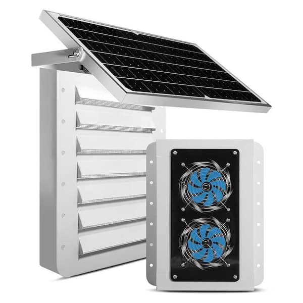 15W Solar Vent Kit Double Fans Design Adjustable Angle for Shipping Container Ventilation and Exhaust
