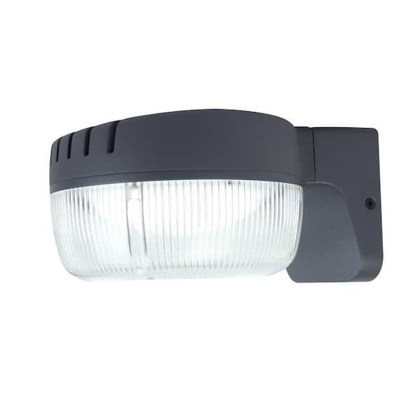 LUTEC Bronze Outdoor Integrated LED Dusk to Dawn Flood Light 6301S