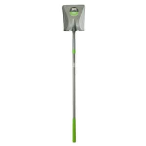 47 in. Fiberglass Handle Steel Blade Transfer Shovel with Comfort Step