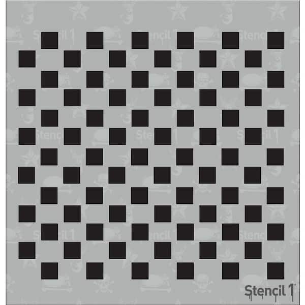 Stencil1 Checkers Small Repeat Pattern Stencil