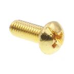 thumbnail interactive-video image 1 of 50 Pack 1/4-20 X 3/4 Round Head Machine Screws – Solid Brass, Slotted Drive – Fastenere 1 of 6