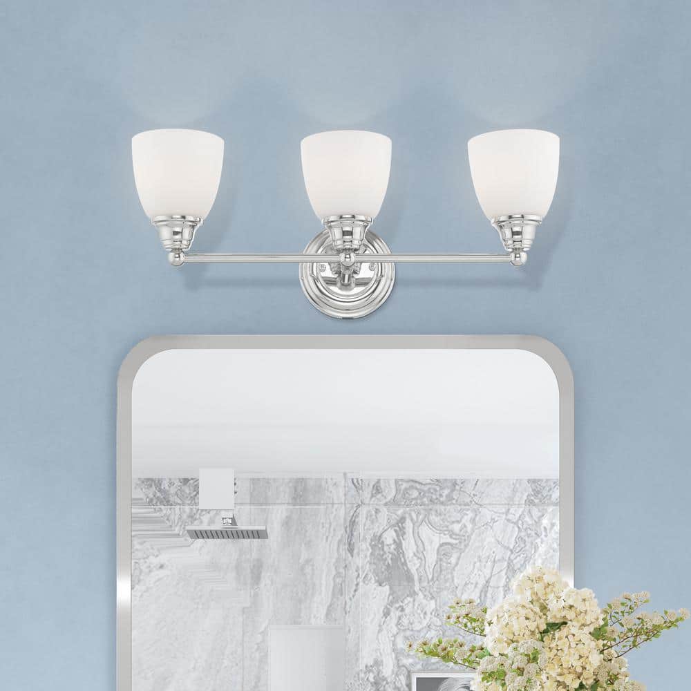 Beaumont 3 Light Polished Chrome Bath Vanity