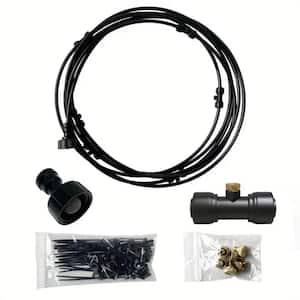 19.7 ft. Spray Hose Water Misting System Watering System with 6 Brass Nozzles