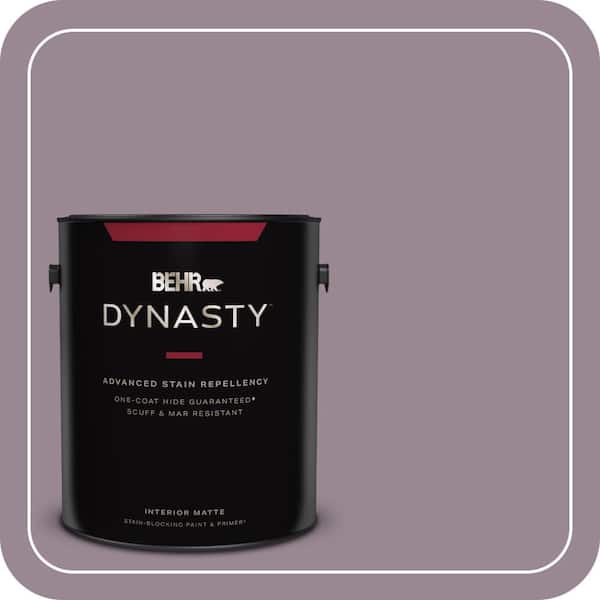 1 gal. #690F-5 Purple Mauve Matte Interior Stain-Blocking Paint & Primer