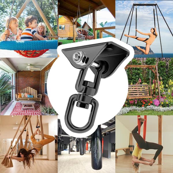 Augbeer 360° Rotating 1200 lb. Heavy Duty Hammock Hanging Kit for