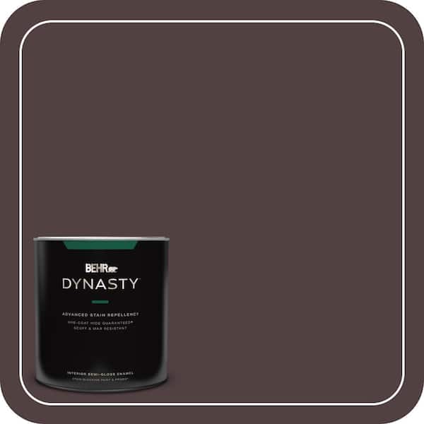 BEHR DYNASTY 1 qt. #BXC-87 Rich Bordeaux Semi-Gloss Enamel Interior Stain-Blocking Paint and Primer