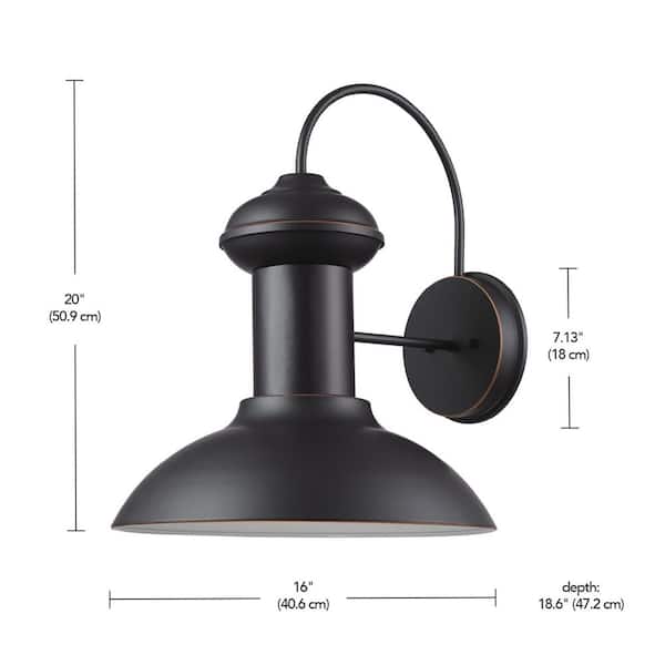 HEAD LIGHT サロペット大戦モデル　月桂樹ボタン40s 今月末までセール Globe Electric Jameson Oil-Rubbed Bronze Vintage 1-Light Wall