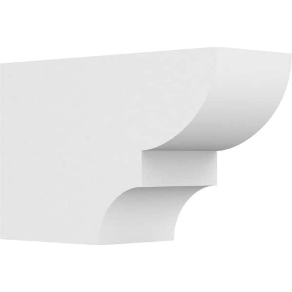 Ekena Millwork 6 in. x 10 in. x 16 in. Ridgewood PVC Rafter Tail Brace