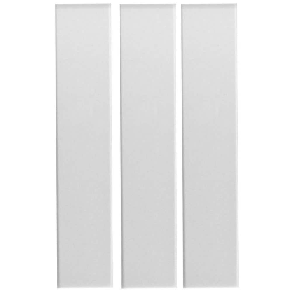 Plain White Foam Wood Ceiling Planks 39" x 6" Pack of 12