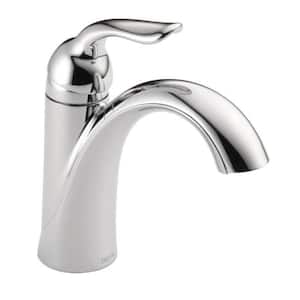 Lahara Single Hole Single-Handle Bathroom Faucet with Metal Drain Assembly in Chrome