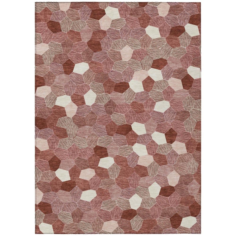 Chantille Machine Washable Indoor/Outdoor Abstract ACN2573 Burgundy 3 ft. x 4 ft. Area Rug price history on PriceWatchPro